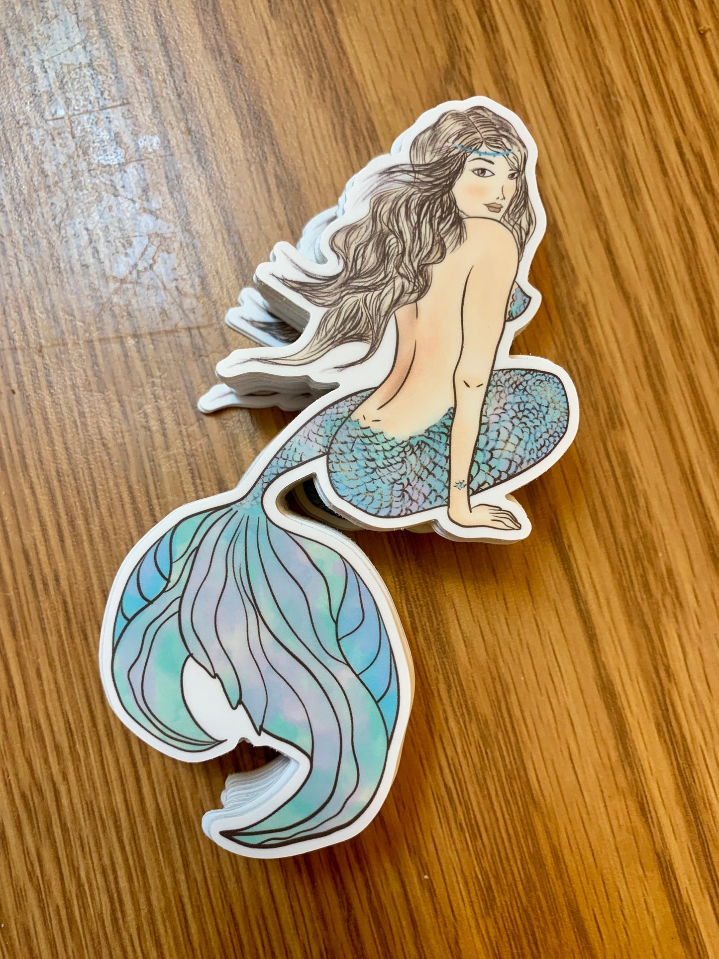 The Sassy Mermaid - Die Cut Sticker - Vinyl for outdoor use