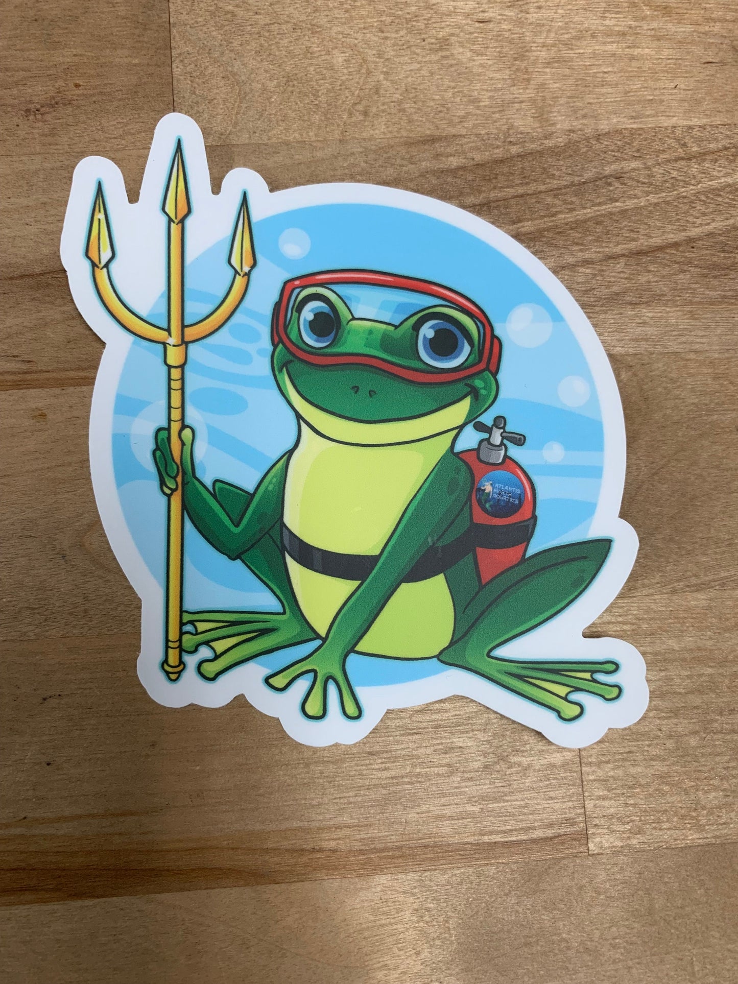 The Sassy Mermaid - Frog Sidekick - Die Cut Sticker - Vinyl for outdoor use