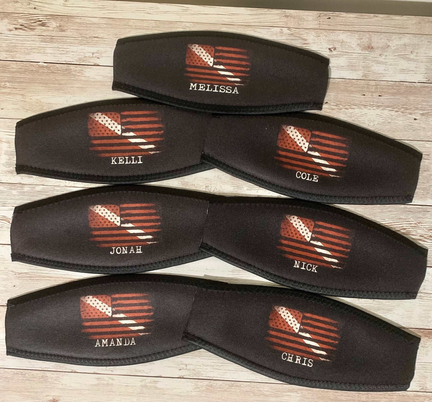 Custom Scuba Mask Straps, sublimation printed mask straps, add your own photo or scene! Great for Scuba and Snorkeling Masks.