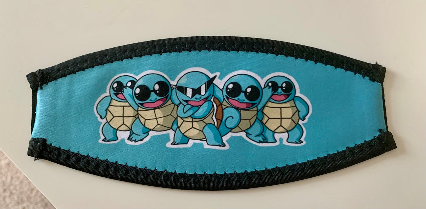Custom Scuba Mask Straps, sublimation printed mask straps, add your own photo or scene! Great for Scuba and Snorkeling Masks.