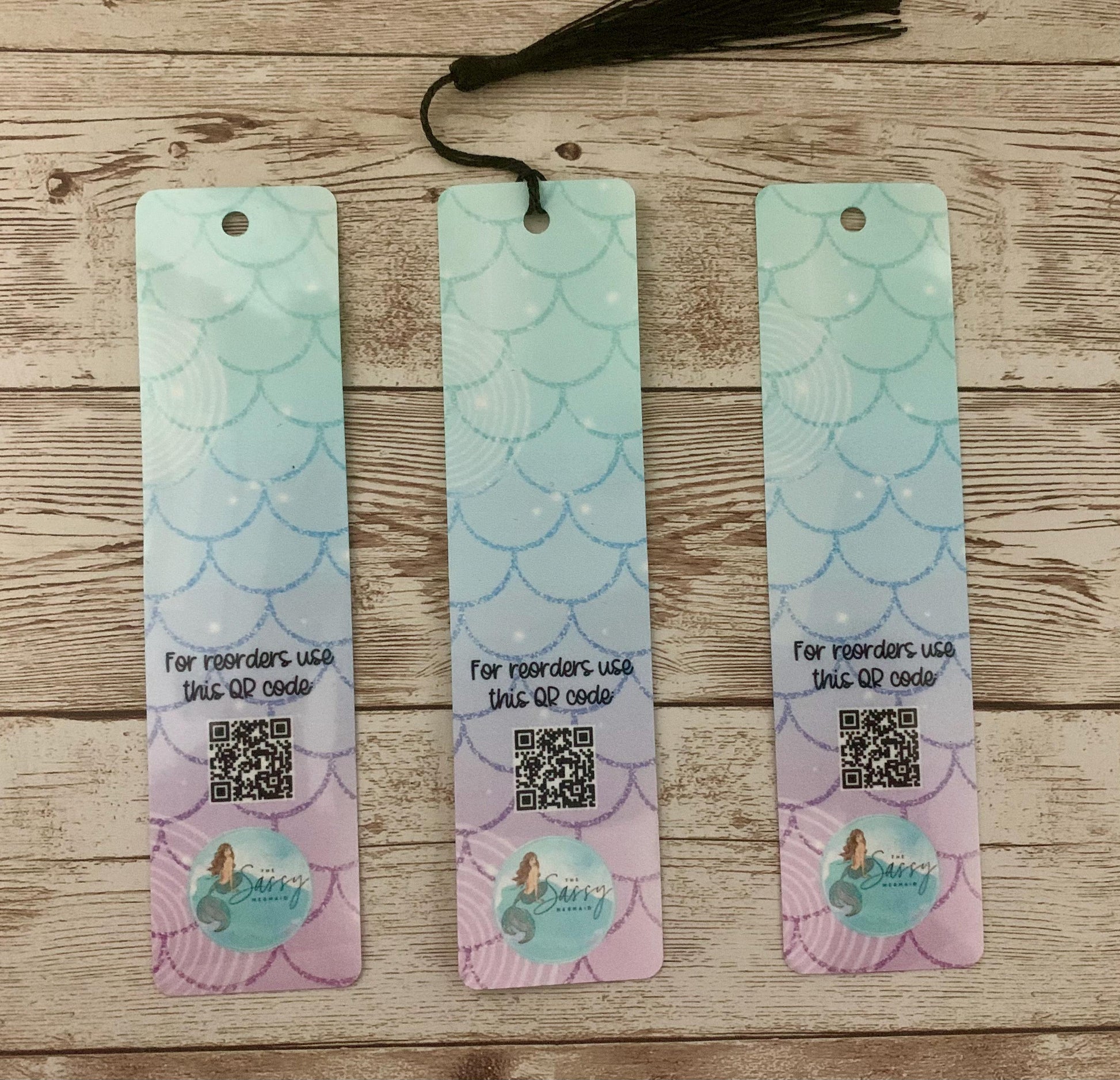 Life is better under the sea -plastic double sided sublimation bookmark, scuba, scuba diver lifestyle, bookmark, sassy mermaid