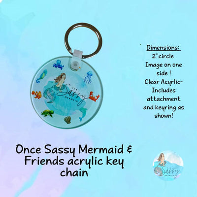 Acrylic Keychain - Sassy Mermaid & Friends