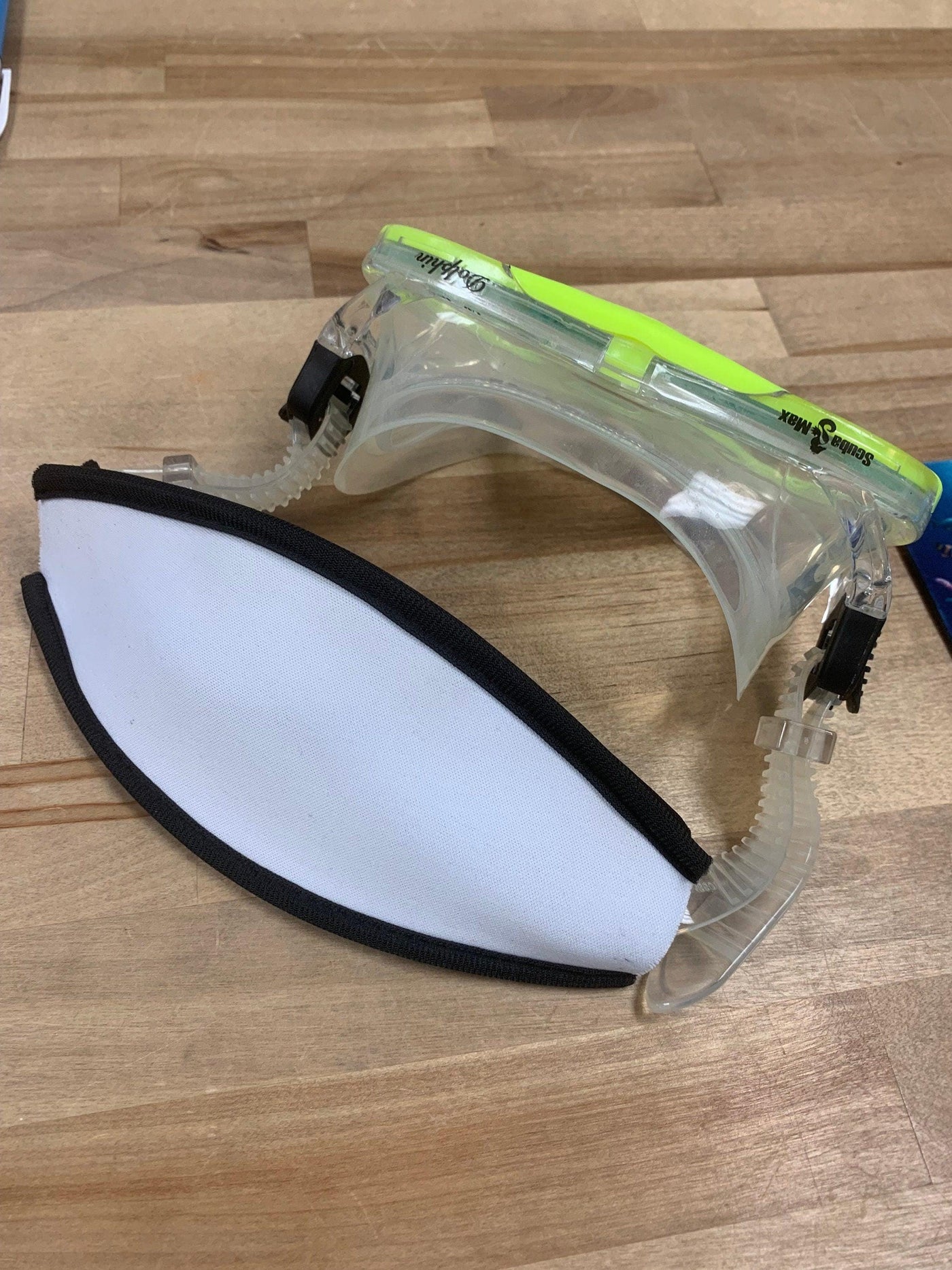 Customizable (2 sided) Mask Strap with Velcro closure, Scuba mask strap, snorkel mask strap, scuba, snorkeling gear