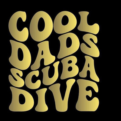 Cool Dads Scuba Dive - Vinyl decal for outdoor use, scuba, scuba diver lifestyle, vinyl sticker, sassy mermaid, various colors matte vinyl