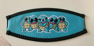 Custom Scuba Mask Straps, sublimation printed mask straps, add your own photo or scene! Great for Scuba and Snorkeling Masks.