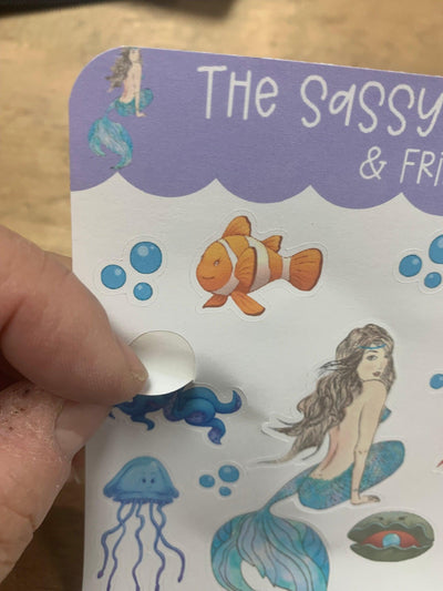 The Sassy Mermaid - Matte Sticker Sheet - Sassy Mermaid & Friends