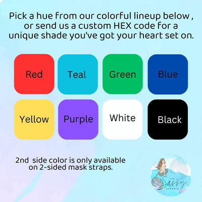 Customizable (2 sided) Mask Strap with Velcro closure, Scuba mask strap, snorkel mask strap, scuba, snorkeling gear