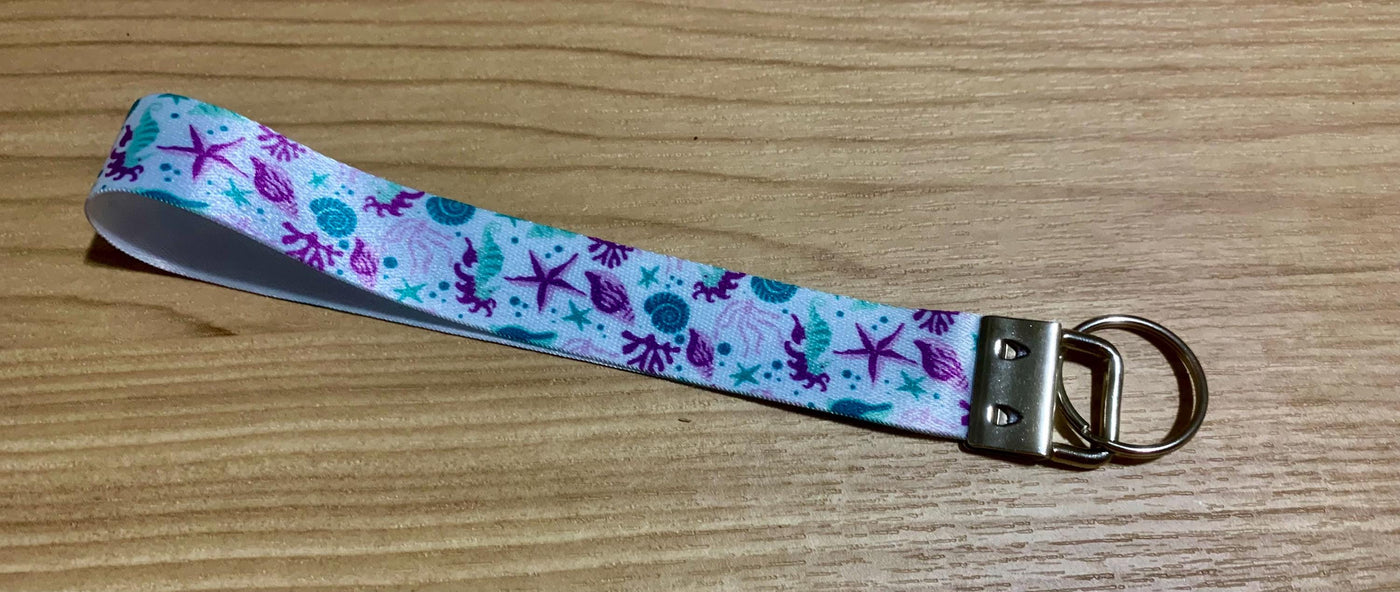 Ocean themed / scuba / mermaid sublimation wristlet, scuba, scuba diver lifestyle, sassy mermaid, ocean, ocean animals, turtle, sharks