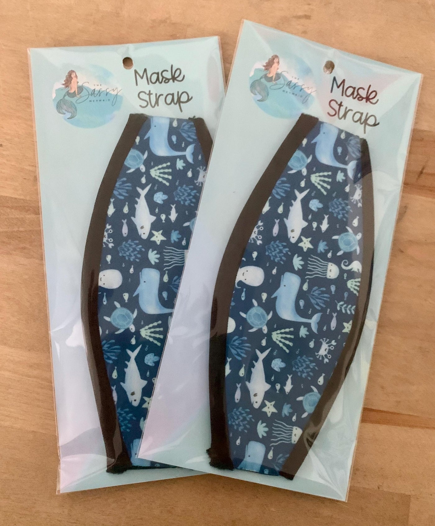 Ocean/Sea Animals Mask Strap with Velcro closure, Scuba mask strap, snorkel mask strap, scuba, snorkeling gear, ocean