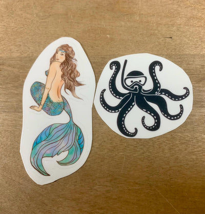 Temporary Tattoos featuring Sassy Mermaid and her Friends