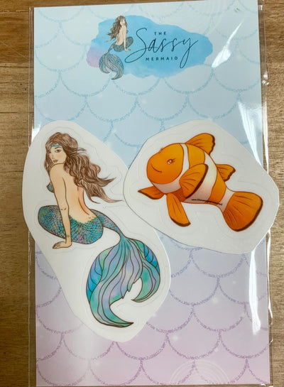 Temporary Tattoos featuring Sassy Mermaid and her Friends