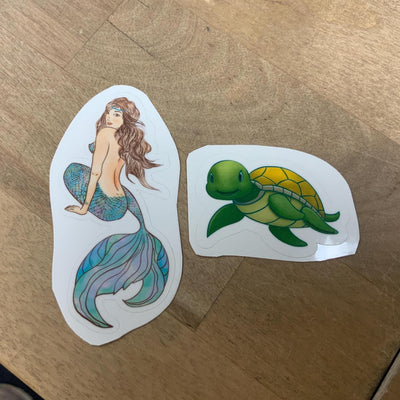 Temporary Tattoos featuring Sassy Mermaid and her Friends