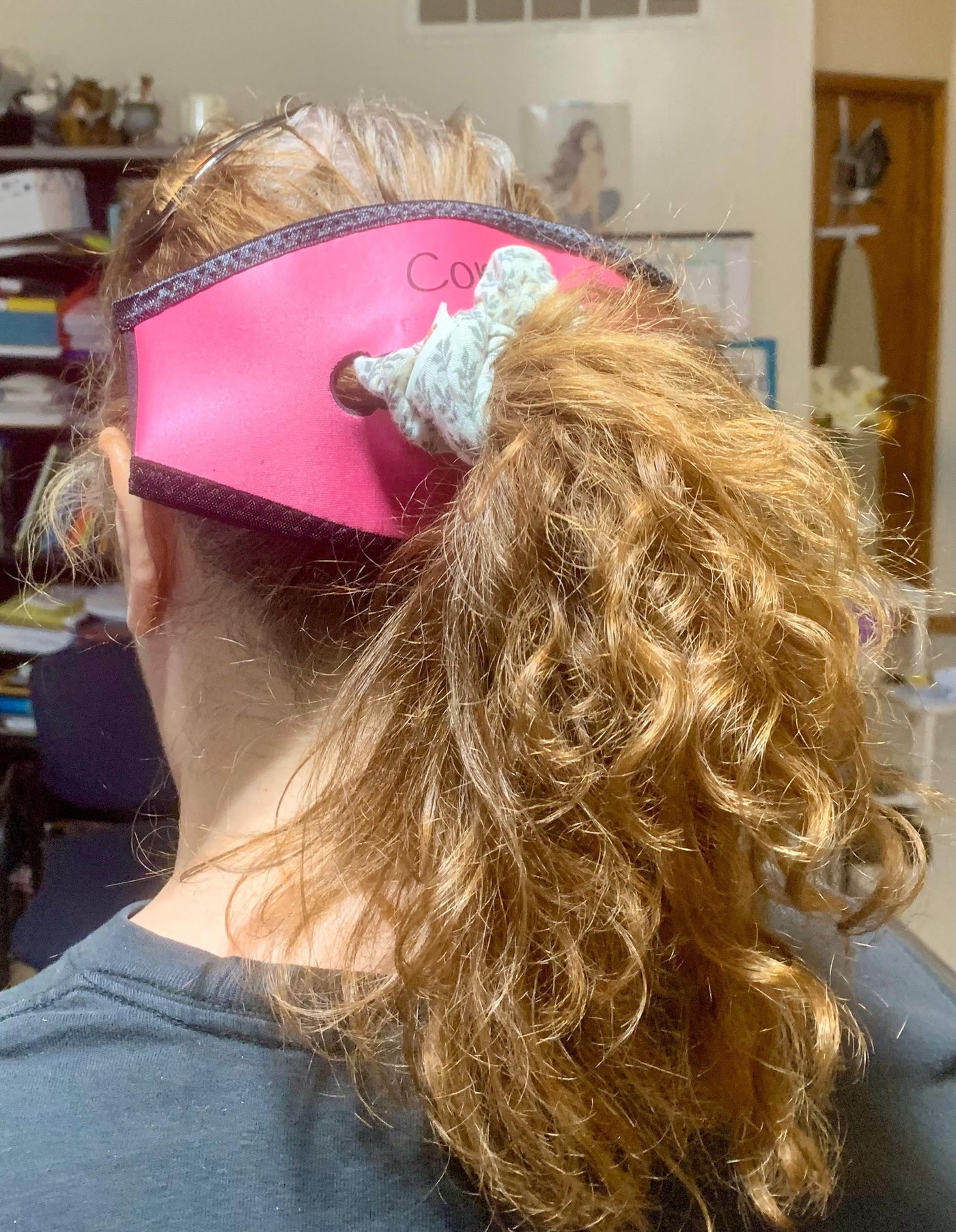 Customizable (2 sided) Mask Strap with ponytail slot and Velcro closure, Scuba mask strap, snorkel mask strap, scuba, snorkeling gear